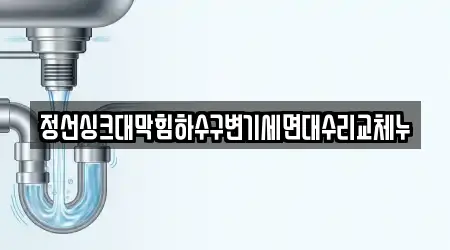 정선싱크대막힘하수구변기세면대수리교체누