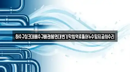 하수구싱크대배수구배관세면대변기막힘역류뚫어누수탐지공사수리