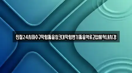 친절24시하수구막힘뚫음싱크대막힘변기뚫음역류고압세척내시경