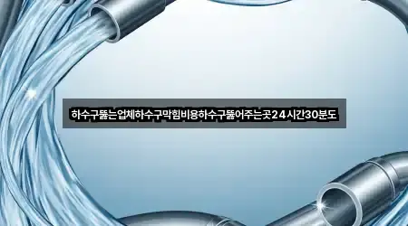 하수구뚫는업체하수구막힘비용하수구뚫어주는곳24시간30분도