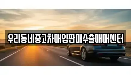 경기 고양시 일산동구 장항동 중고차매입 전문 우리동네중고차매입판매수출매매센터