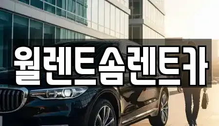 경기 여주시 연라동 렌트카 전문 월렌트솜렌트카
