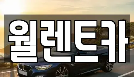 경기도 오산시 원동 렌트카 전문 월렌트카