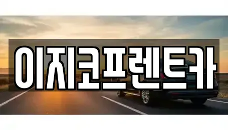 경기도 평택시 서탄면 렌트카 전문 이지코프렌트카