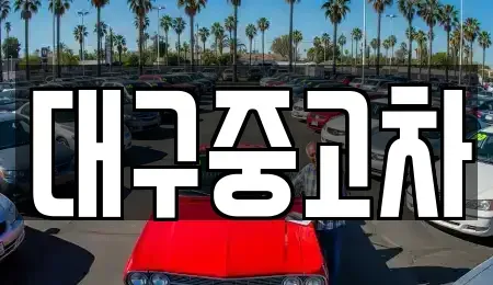 대구광역시 동구 각산동 중고차매입 전문 대구중고차