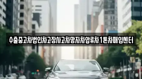 서울 도봉구 도봉동 중고차매입 전문 수출중고차법인차고장사고차망자차압류차1톤차매입센터