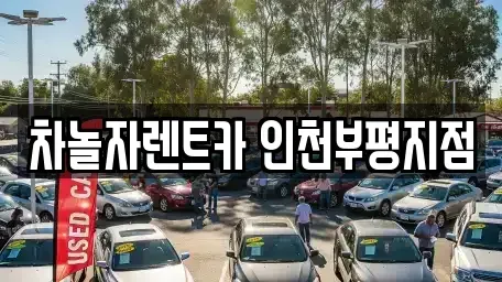 인천 부평구 산곡동 단기렌트카 전문 차놀자렌트카 인천부평지점